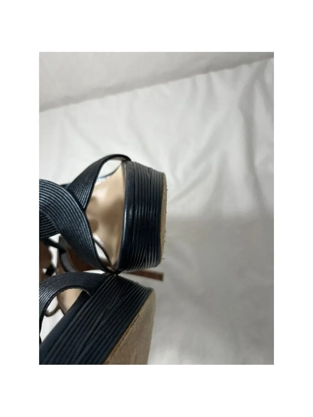 Elie Tahari Cleopatra Platform Sandals Heels size 9.5
